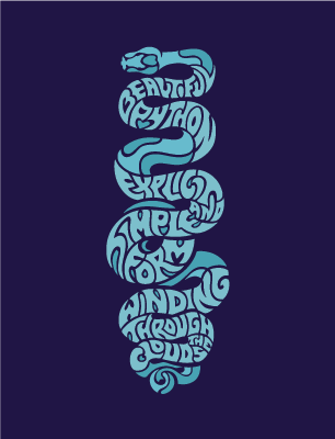 Python Haiku wallpaper