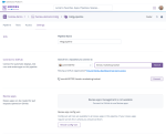 Heroku pipeline setup page showing pipeline name, GitHub connection options, and a notice that review apps management is not available.