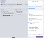 Heroku dashboard showing the “Enable Review Apps” setup panel with options for auto-deployment, GitHub checks, and space selection for review apps.